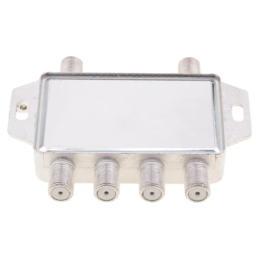 Diseqc スイッチ 合金 2 in 4 マルチスイッチ 高絶縁 マルチプラグ ユニバーサル LNB 衛星テレビ受信機用