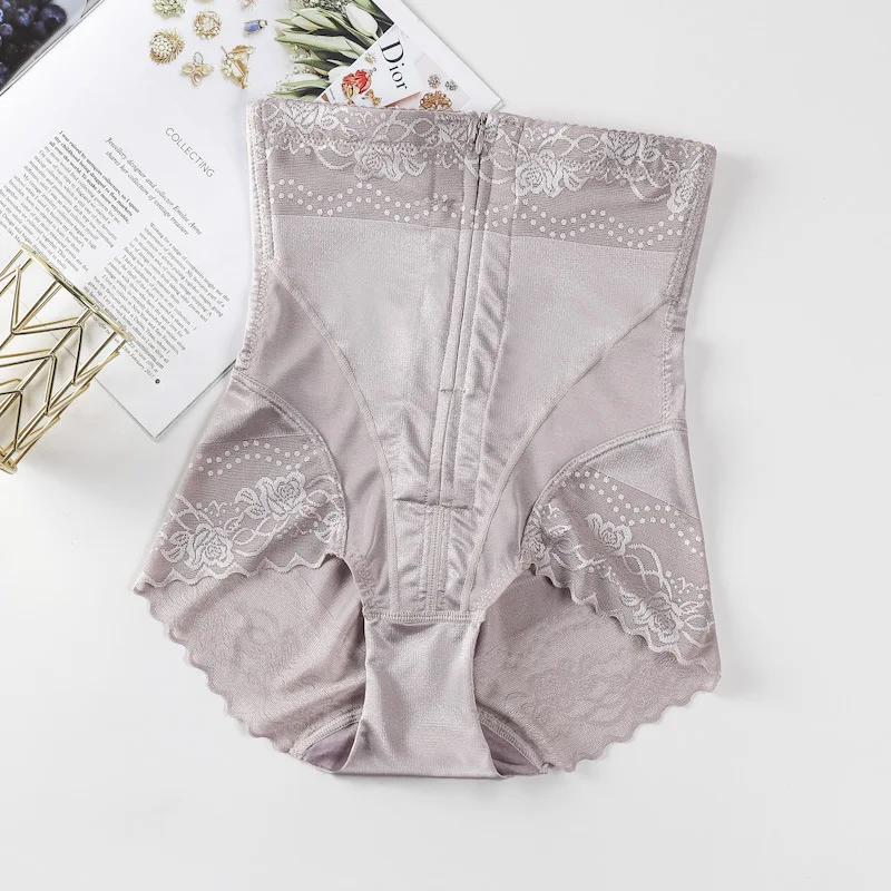 Women High Waist Shapers Belly Burner Control Panties Slimming Underwear Zipper Tummy Abdominal Corset