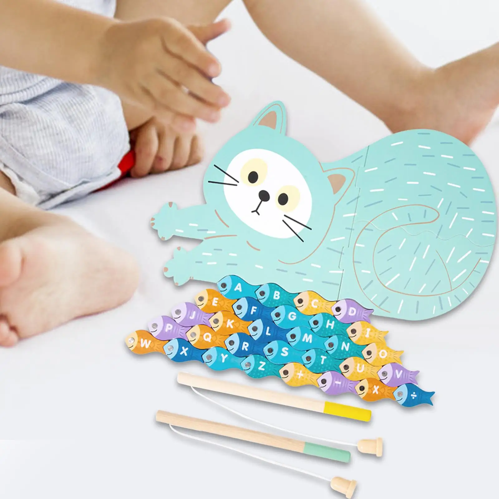 Fishing Game Toys Preschool Early Learning for Birthday Gift 3 4 5 Years Old