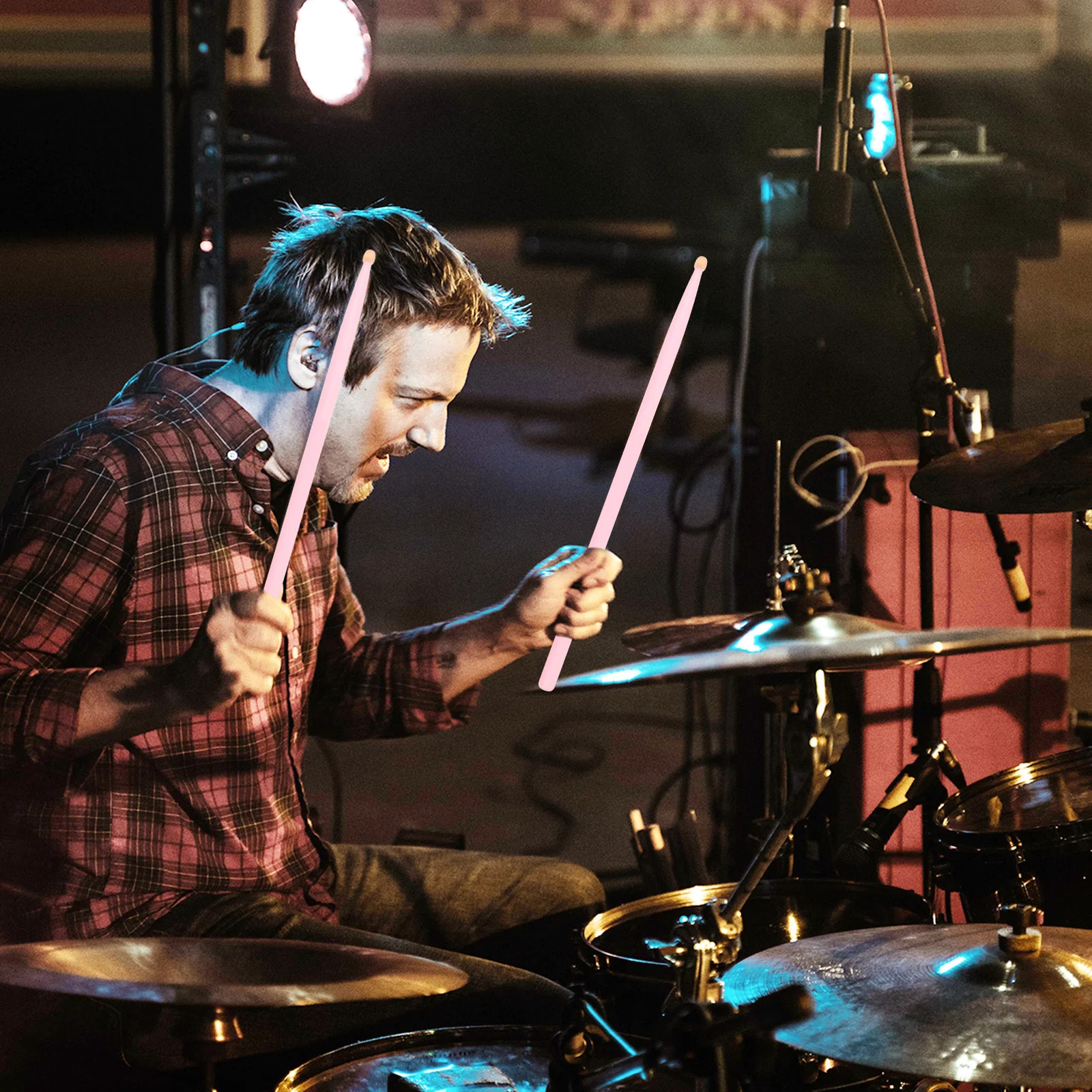 

2Pairs Drum Stick Maple Wood Lightweight Durable Smooth Surface for Practice and Performance Percussion Tool Drum Stick