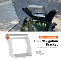 Motocicleta GPS Navigation Phone Bracket, Acessórios para 790, 890, Aventura, ADV R, 890, ADV R, 2023, 2024, Novo