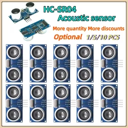 1-10PCS HC-SR04 New Version Ultrasonic Sensor HCSR04 Ultrasonic Wave Detector Ranging Module HC SR04 Distance Sensor for Arduino