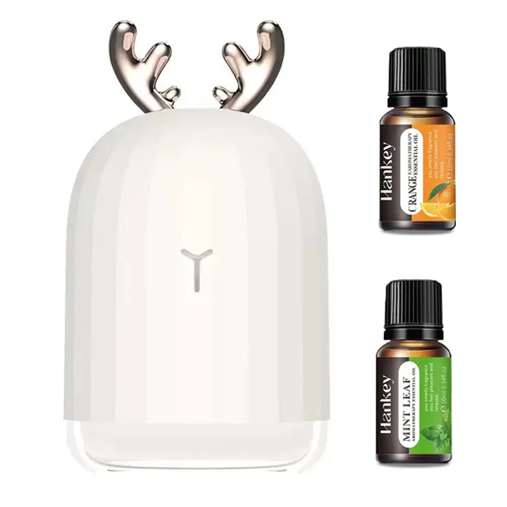 Cute Deer-Shaped Portable Humidifier - Color LED Lights, Ultra Quiet, Auto Shutdown | Perfect for Sleep & Relaxation Moments