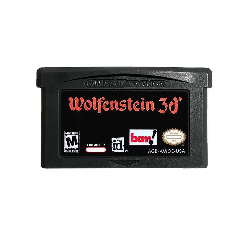 

Wolfenstein 3D GAME BOY ADVANCE Cartridge 32 Bit Video Game For Nintendo GBA/SP/NDS Console - English