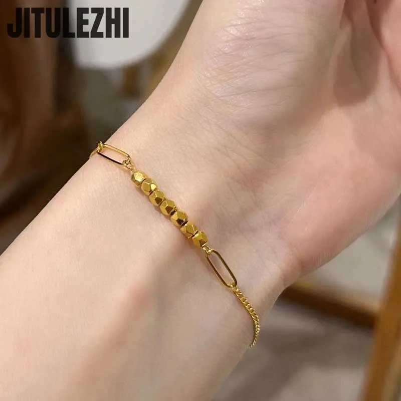 18K سوار الذهب للنساء ، كسر الفضة سوار للفتيات ، تصميم فاخر ، الصيف المجوهرات ، غرامة مجوهرات الزفاف