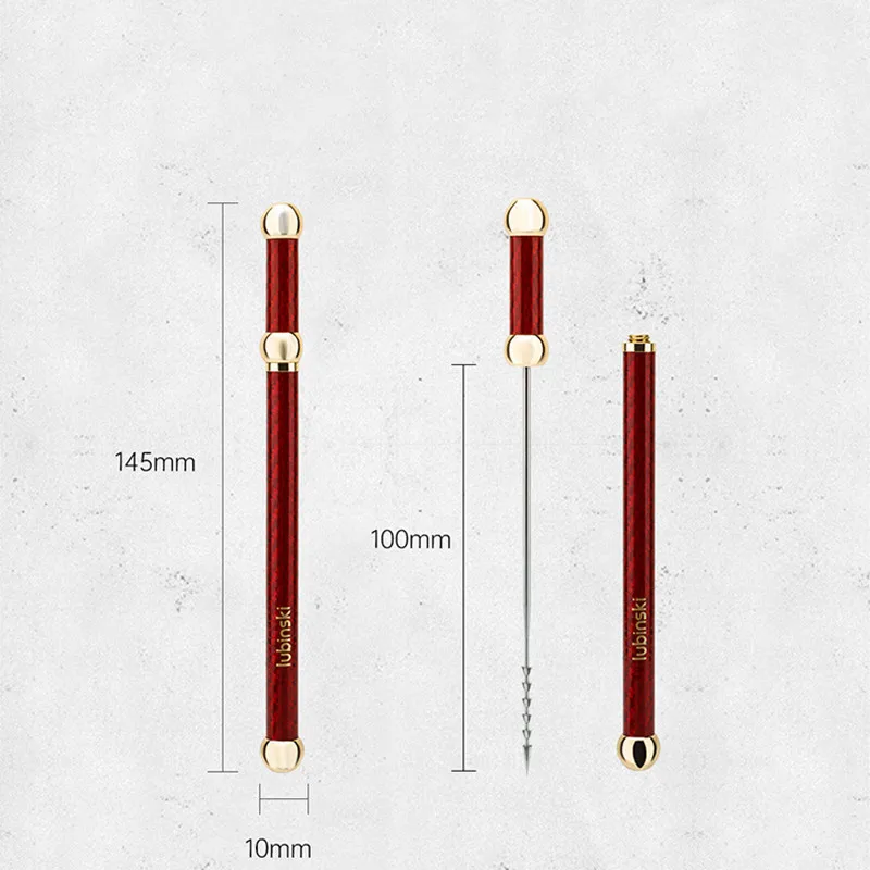 Perfect Cigar Draw Enhancer Tool Stainless Steel Needle Drilled Burr Dredge Hole Punch Portable Carbon Fiber Smoking Accessories