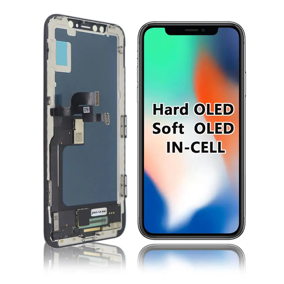 AAAA++++ OLED para iPhone X XR XS Max LCD Incell para iPhone 11 12 Pro Max Screen Display LCD con 3D Touch Digitizer Assembly 6