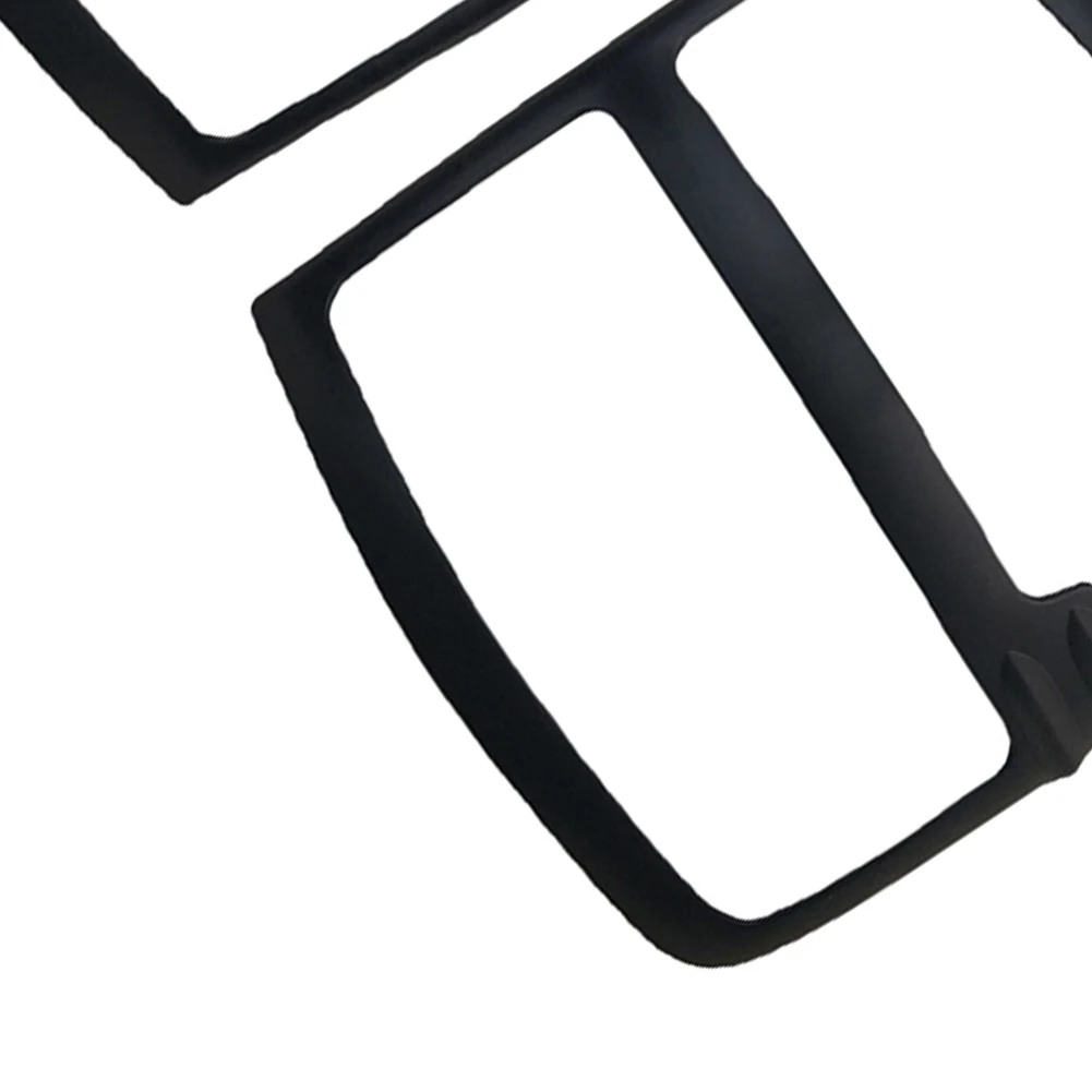 Rear Tail Lamp Protector Cover Compatible with For Ford For Ranger 2012-2022 Black Plastic 2 Piece Direct Fit Set