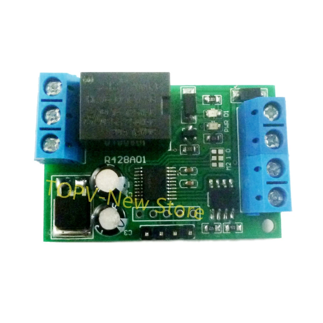 1 Channel DC12V Relay Switch Board RS485 MODBUS RTU Serial Port Multi-function Relay Module PLC Controller 6 Modes of Working