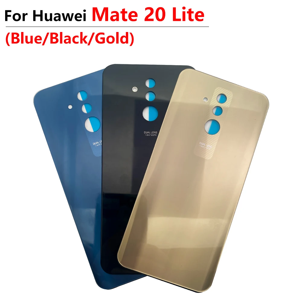Battery Back Cover Rear Door Replacement Housing Case STICKER Adhesive With Camera Lens For Huawei Mate 20 Lite No Camera Lens image 5