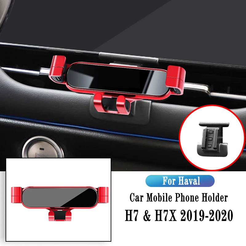 

Gravity Car Phone Holder For Haval F7 F7X 2019-2022 Navigation Bracket GPS Stand Air Outlet Clip Rotatable Support Accessories