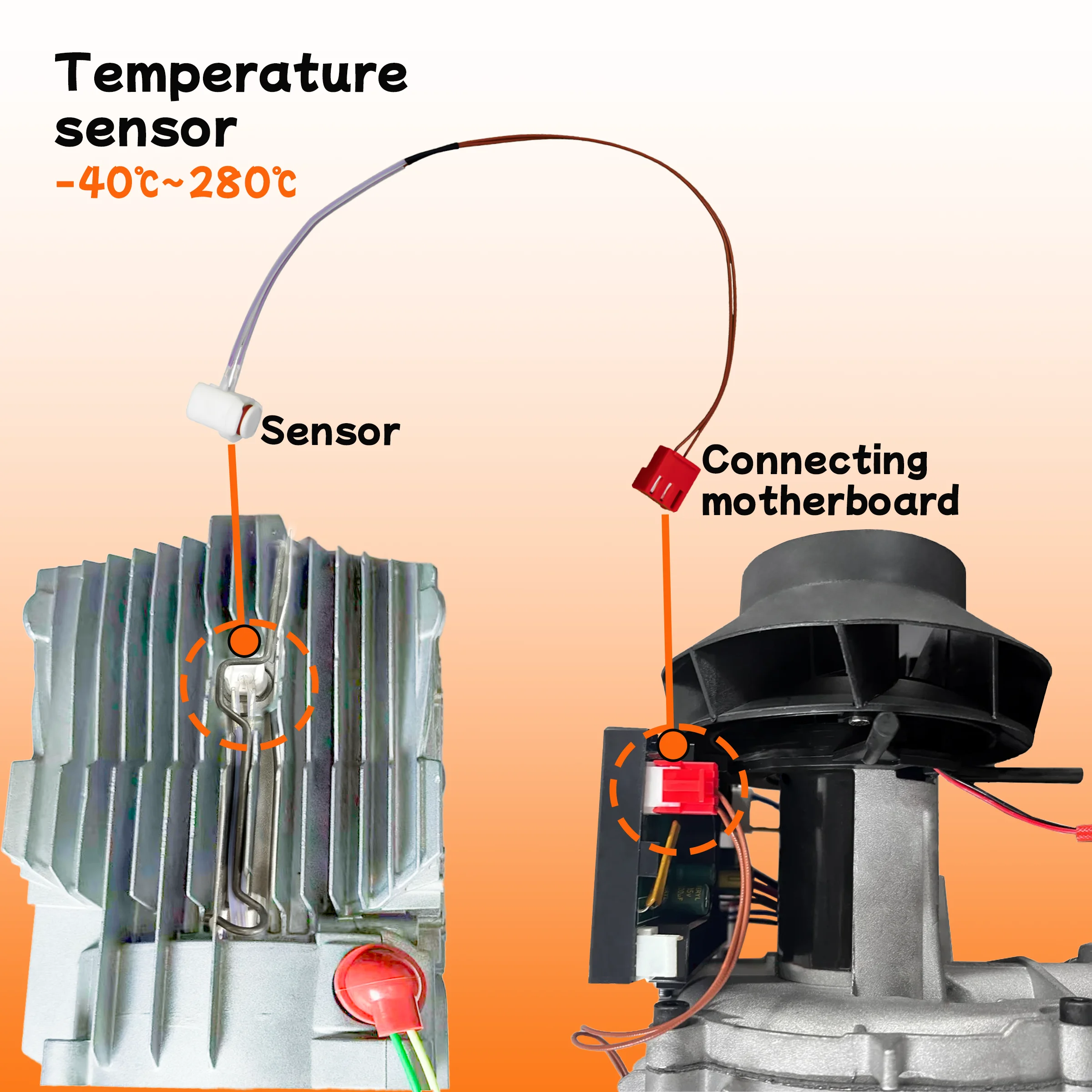 2/5/8KW 12V 24V Überhitzungsschutz Auto-Standheizung Temperatursensor Heizungszubehör Diesel-Luftheizung Heizungszubehör für Auto – Detail 3