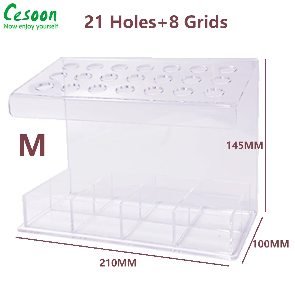 1Pc Dental Resin Composite Syringe Acrylic Organizer Holder Case Frame Transparent Dentistry Clinic Supplies Dentist Tools Box