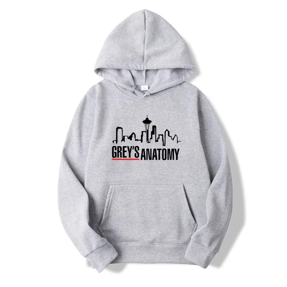 "Grey's Anatomy" Merch Hoodie | Thematic Minimalist Line Art | Perfect for Sports & Parties Autumn Winter Top Daily Wear