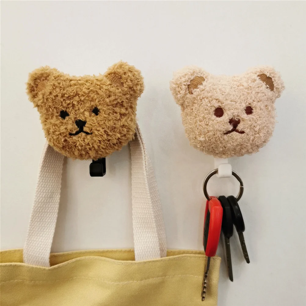 ตุ๊กตาหมี Hook Wall Wall ตกแต่งแขวนห้องครัวตะขอกาว
