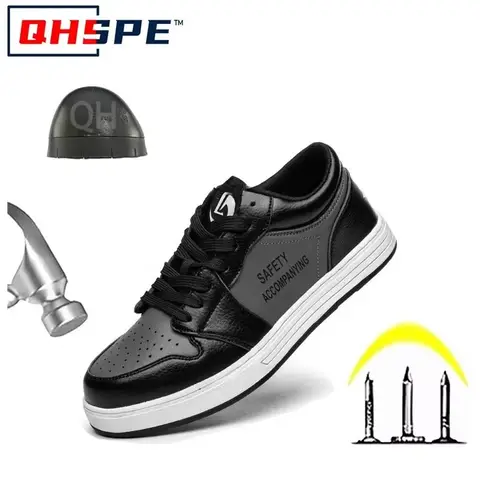 Steel Toe Safety Shoes - Anti-Smash, Anti-Slip, Anti-Pierce,Durable Work Boots for Men/Women,Labor Protection,Trendy Safety Gear