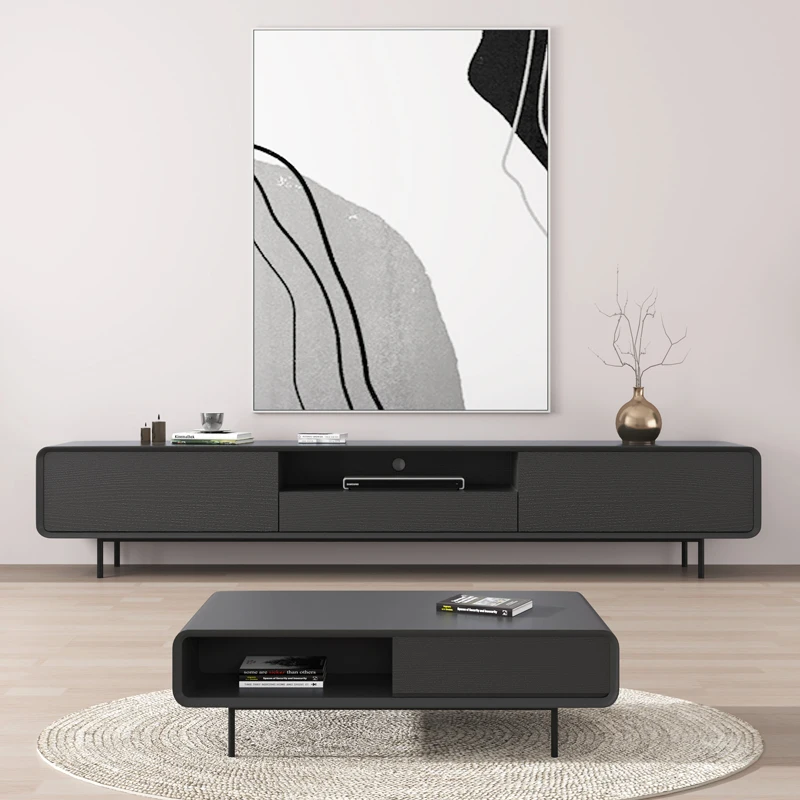 

Black Minimalist Tv Stands Designer European Entertainment Storage Tv Stands Organizer Organizer Suporte Para Tv Home Furniture