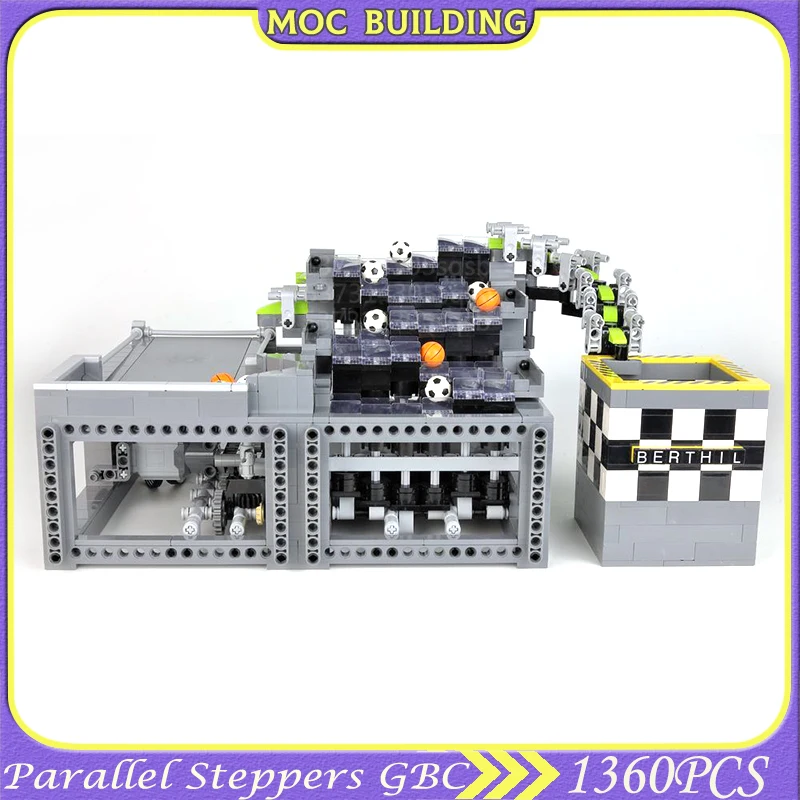 

MOC Sports Ball Model Parallel Steppers GBC Unit Bricks Assembly Science Education Collection Building Blocks Toys Birthday Gift