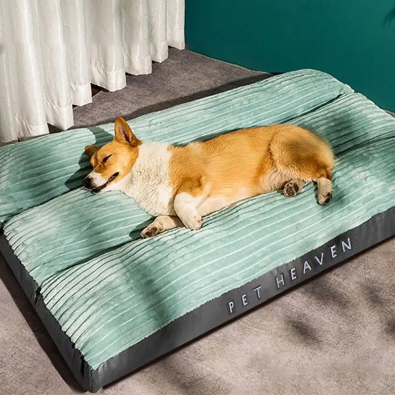

Pet Sleeping Mat Soft Fluffy Pad Non-slip Removable Washable Thicken Large Medium Dog Cushion For Home Dog Sleeping Supplies