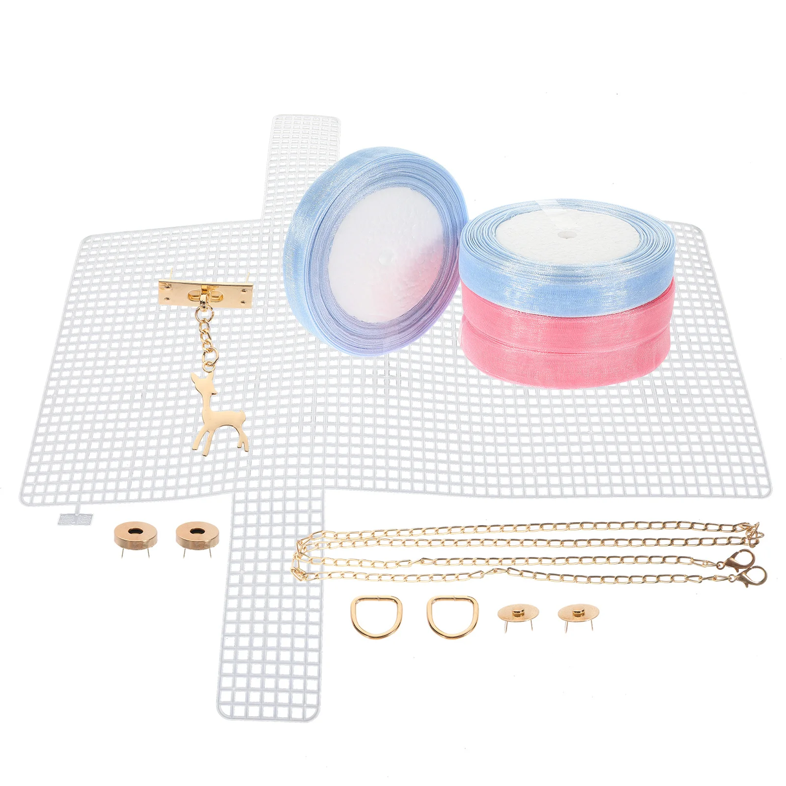 مجموعة واحدة من مواد الحقائب المنسوجة DIY مجموعة أدوات بداية متينة ممتازة مثالية للمبتدئين حقيبة كتف كروس مصنوعة يدويًا للنساء #5