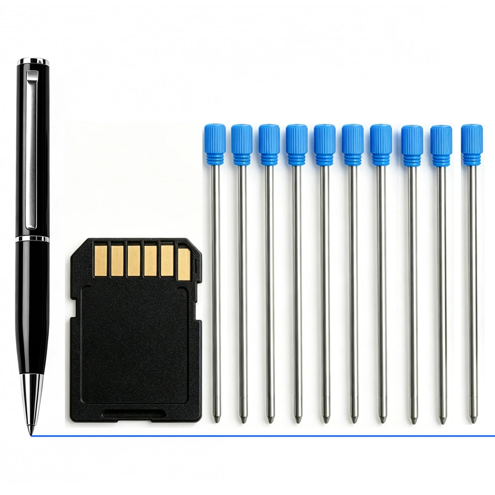 Compact Retractable Twist Ballpoint Pen Mini Pocket-Sized Metal Ballpen with Black Blue Replaceable Refills 0.7mm Travel Use image 5