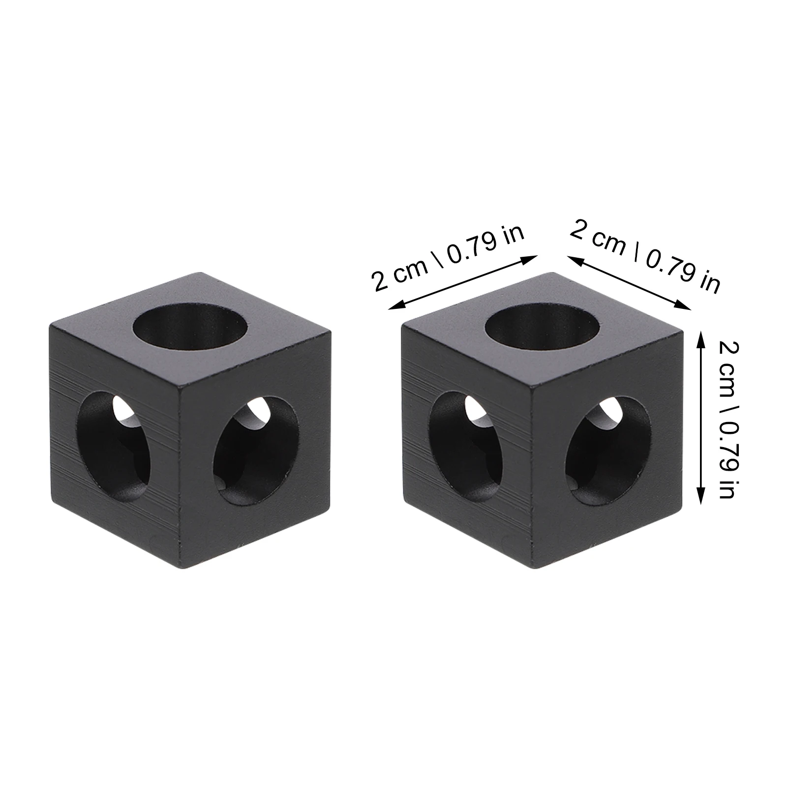 

8pcs Aluminum Extrusion Corner Brackets 2020 Series Compatible Rust Resistant For Diy Framing Cnc 3D Printer Mounting Hardware