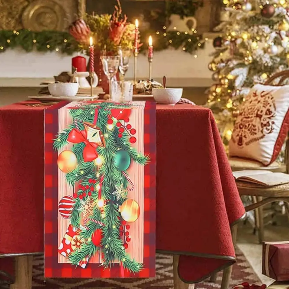New Year Christmas Table Runner Xmas Party Navidad Gift Christmas Table Flag Flag Cover Merry Christmas Decorations