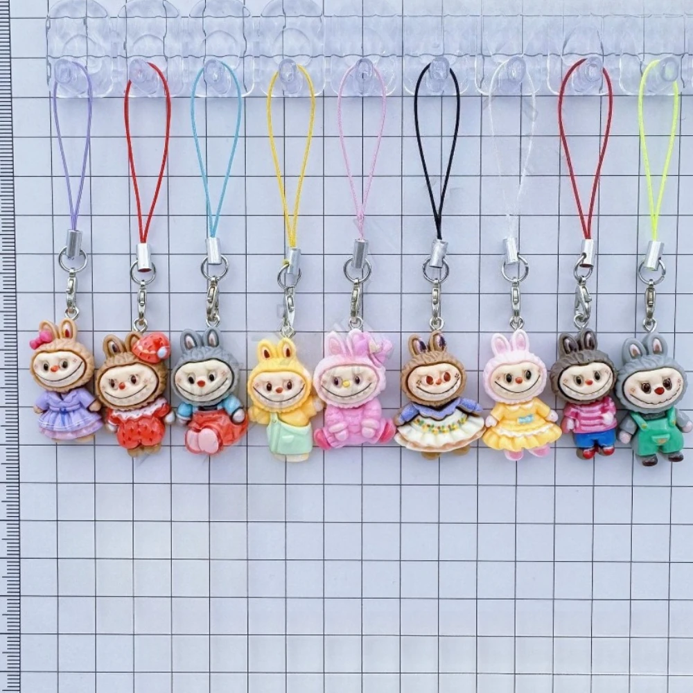 

5PCS/6PCS/9PCS New Kawaii Rabub Animation Mobile Phone Chain, Keychain, Bag Pendant Accessories,Ornaments Gifts