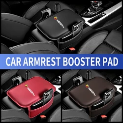 Leather Car Armrest Box Pad Central Arm Rest Storage Pocket Protective Cover For Fiat Abarth 595 695 500 124 Spider