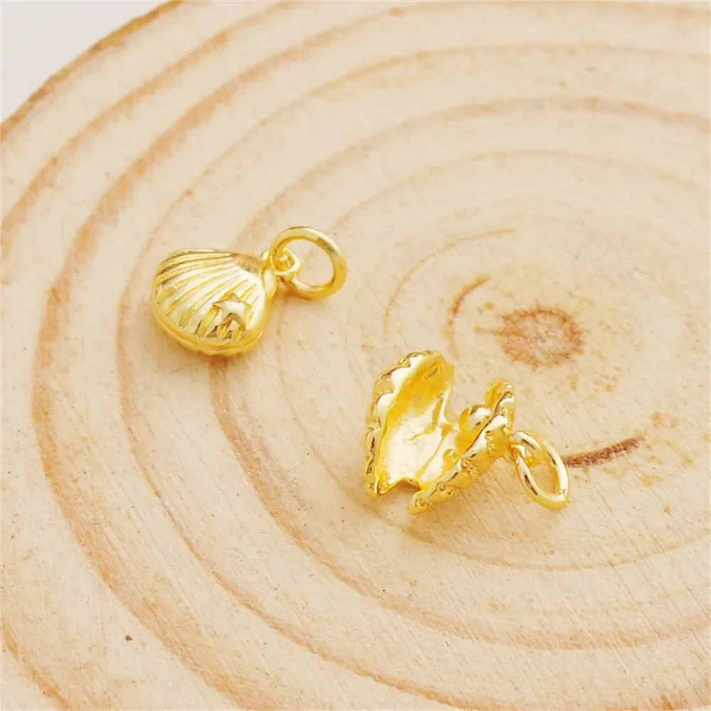 

14-каратное золото, сохранение цвета, глянцевый гребешок, подвеска в виде ракушки, ювелирные изделия своими руками, браслет, подвеска в виде ушей, очаровательные аксессуары