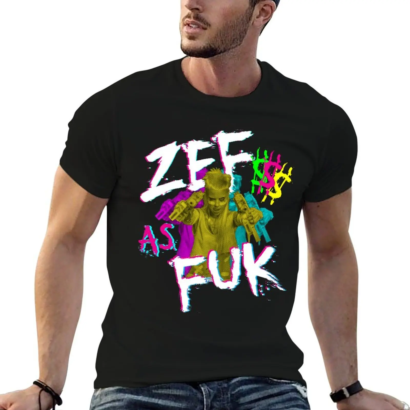 

ZEF Style South African Die Antwoord Rap n Rock Star Music T-Shirt anime t shirts oversize t shirts for man slim fit T-Shirt