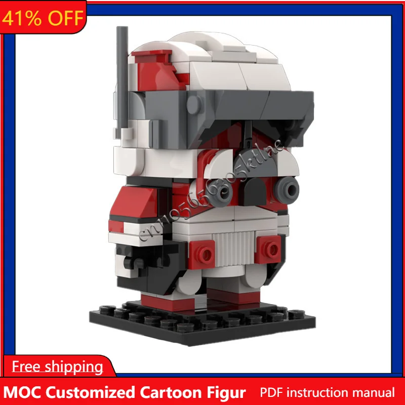 

Набор для сборки модели шлема Star Plan Clone Commander Thorn MOC (191 деталь), космическая битва, развивающая игрушка-конструктор, рождественский подарок