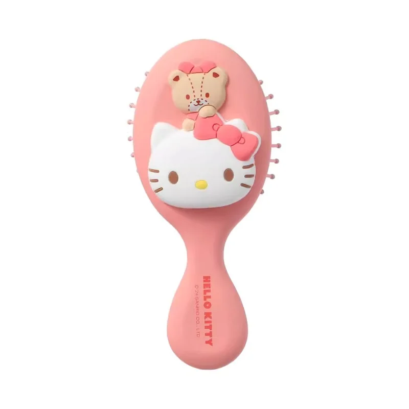 Sanrio Cartoon Pattern Air Cushion Comb Hello Kitty Airbag Cushion Comb Kuromi Cinnamoroll Y2k Things Black Portable Combs Girls