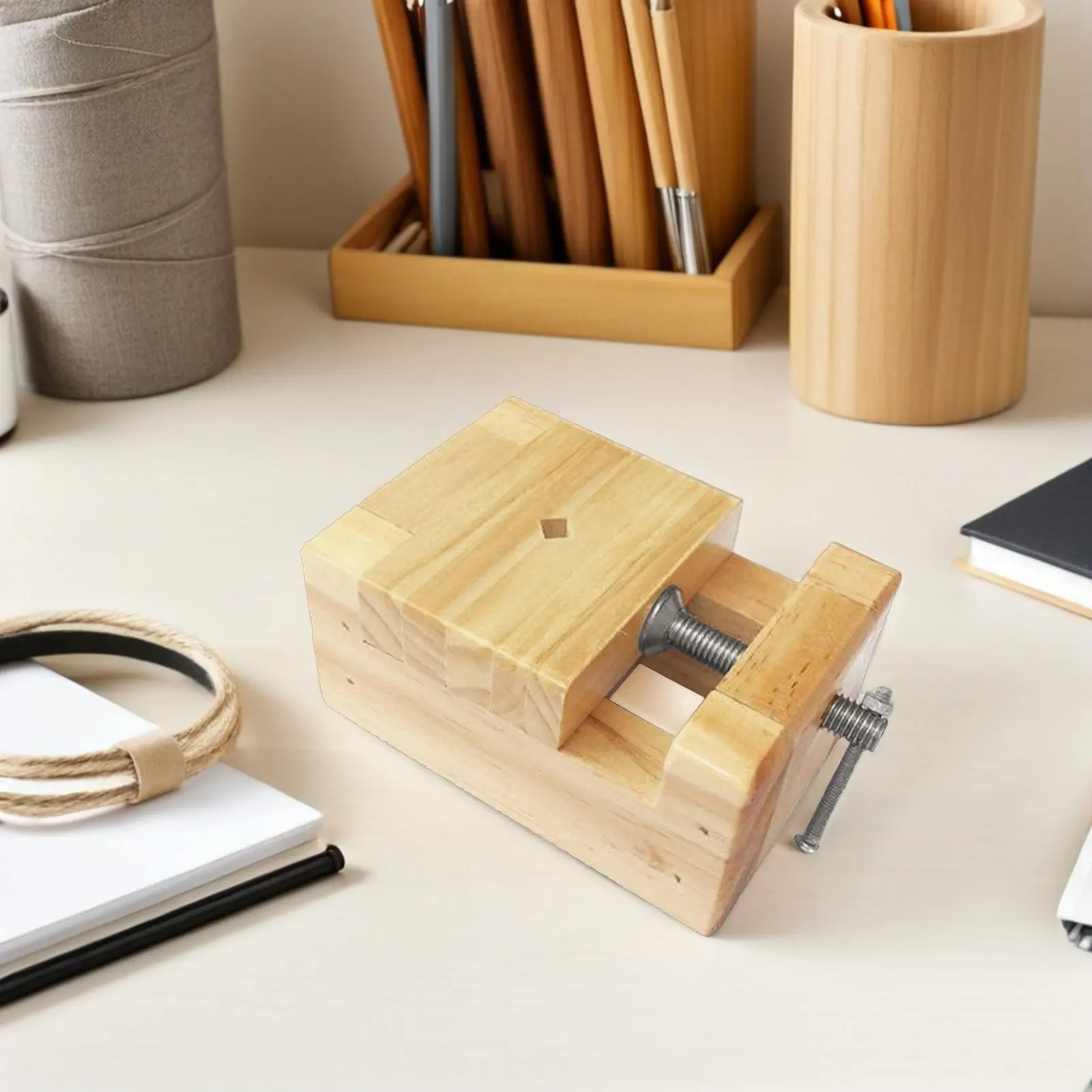 Premium Seal Carving Bed Professional Wooden Carving Clamp for Stone Engraving Stamp Making Wood Vise for Carvers Sculptors