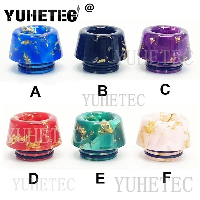 1PC/10PCS 810 드립 팁 수지 Vape 밀짚 조인트 무작위 색상