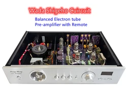 XiangSheng 728A Balanced ECC82 ECC81 Electron Tube PreAmp ,Wada Shigeho Cuircuit Pre-amplifier with Remote