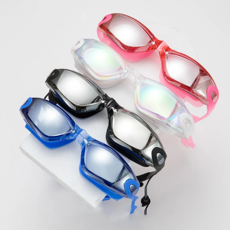 

Профессиональные противотуманные линзы для взрослых с защитой от ультрафиолета, мужские и женские очки для плавания, водонепроницаемые регулируемые силиконовые очки для плавания