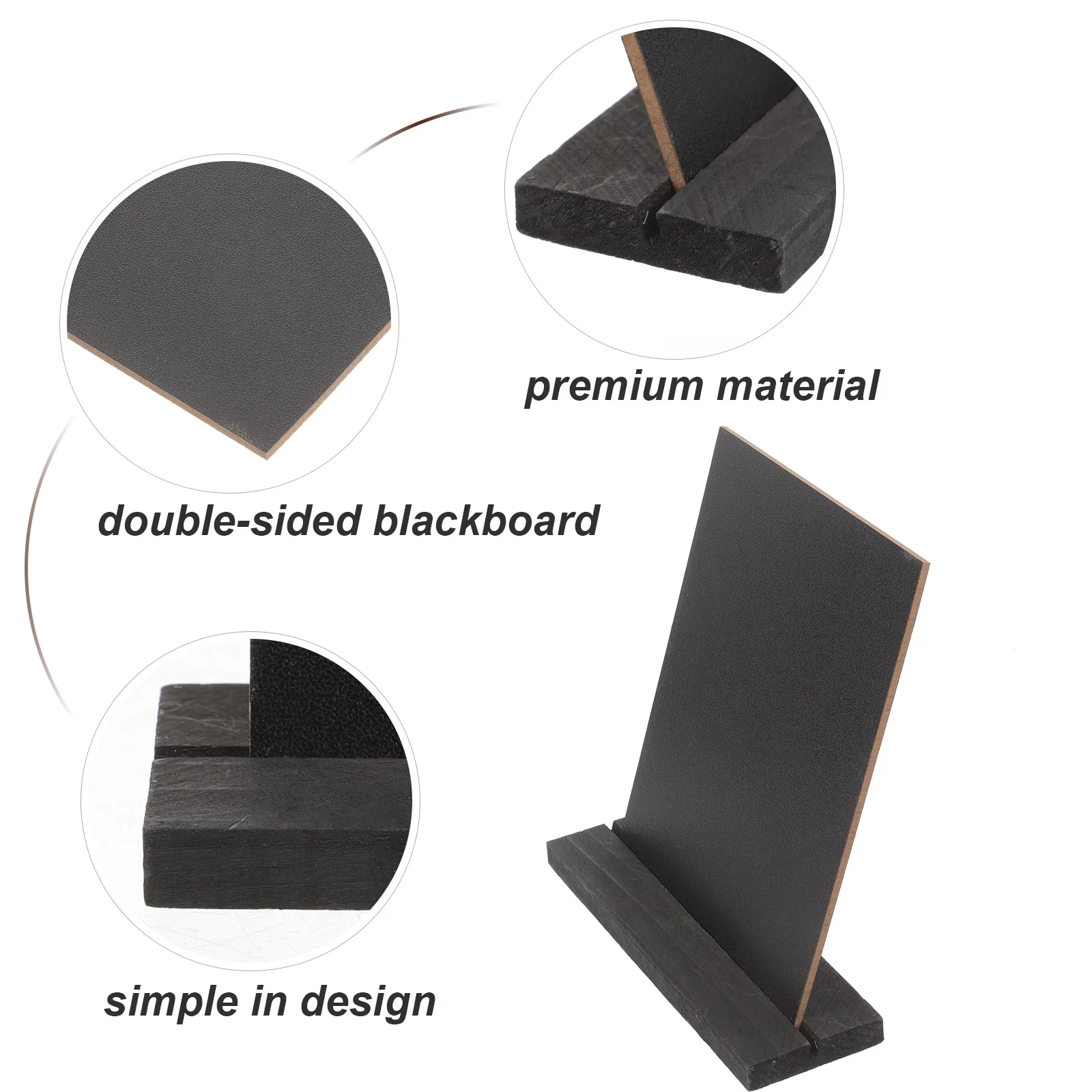 

4 pcs Blackboard Display Stand Double Sided Writing Board For Home Kitchen Bedroom Decor Mini Chalkboard Party Wedding Garden