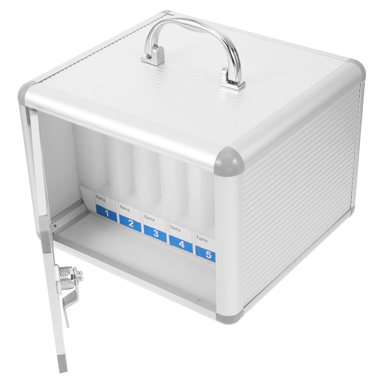 متعددة فتحة صندوق خزانة الهاتف سبائك الألومنيوم الهاتف المحمول خزانة قفل أمان مقبض لمكتب المدرسة الفصول الدراسية الحائط #4