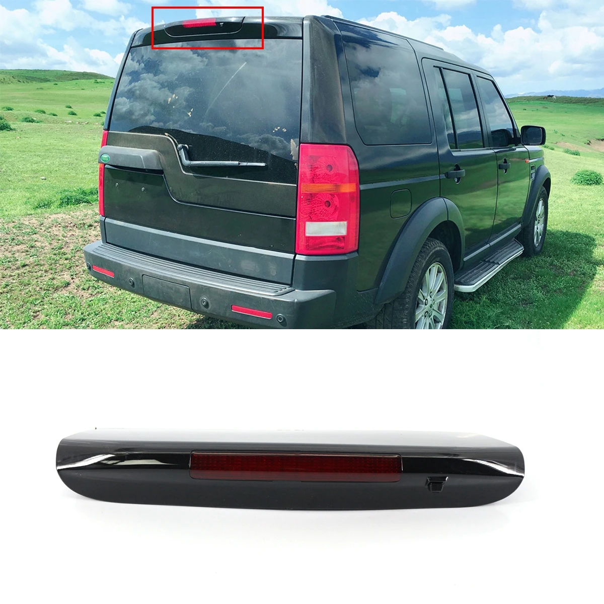 

1Pcs Black High Mount Third Tail Brake Light For Land Rover Discovery LR3 LR4 2004-2016 Car Accessories LR029623