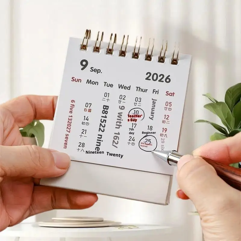 

Adorable Pony Design 2026 Mini Calendars for Year of the Horse- Portable and Desk-Friendly