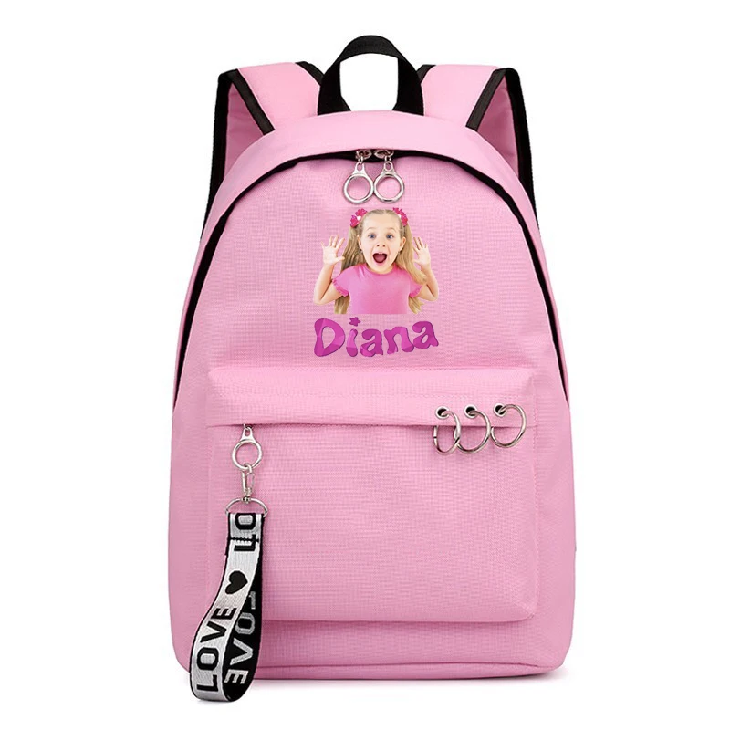 Diana e Roma Show Zaino Nuovo stile Cartoon Kids Borsa per bambini Zaino per ragazzi e ragazze Zaino a tracolla