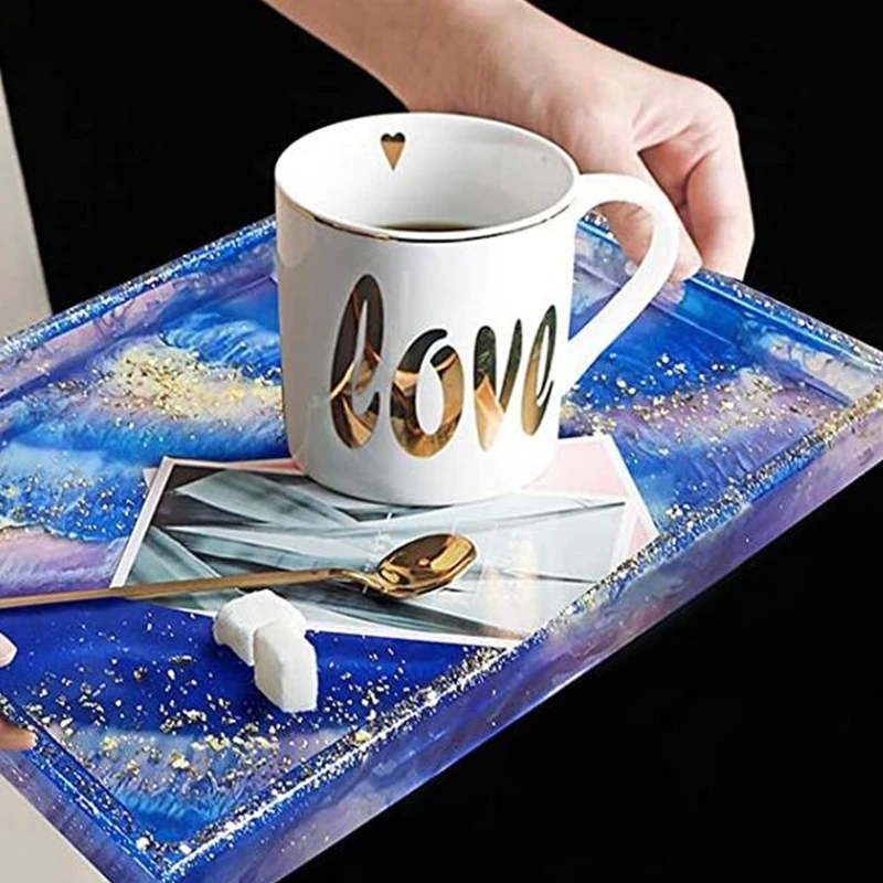 

Tray Mold Mug Pad Plate Resin Casting Mold Plaster Soap Casting Epoxy Mould ACrafts Cup Mats Silicone Mould
