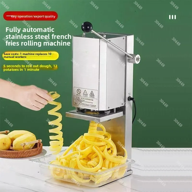 Electric Twisted Potato Curler Tower Machine Commercial Spiral Cutter