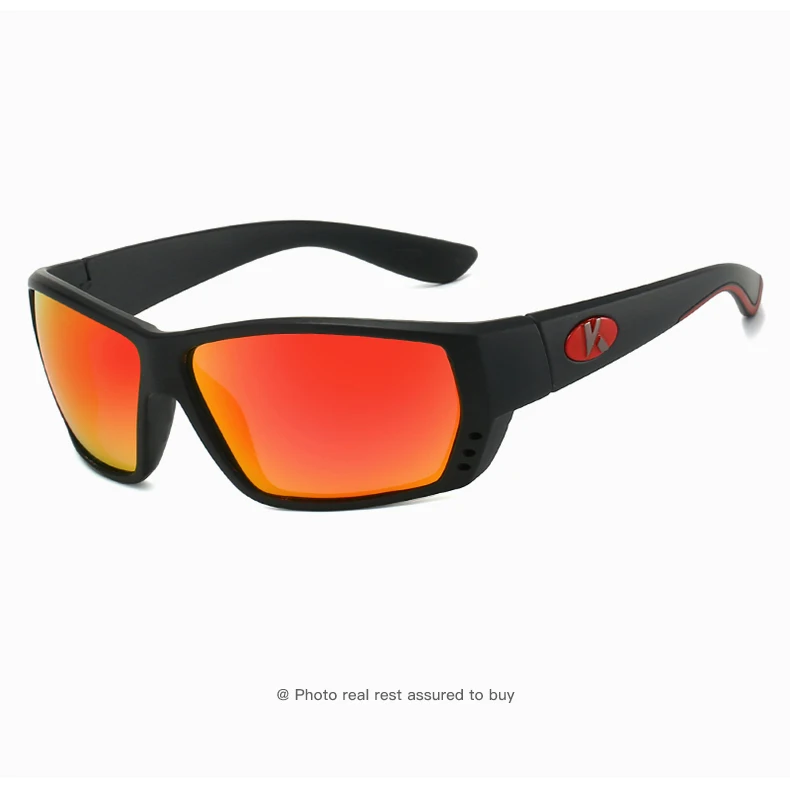 KAROS Herren Sport Polarisierte Sonnenbrille Radfahren Angeln Sonnenbrille Mountainbike Outdoor Sport Angelbrille – Detail 16