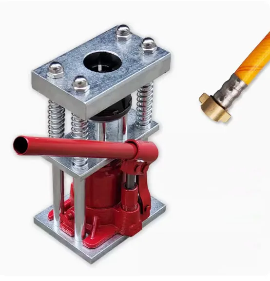 Portable Manual  Hand Press Hydraulic Jack Hose Pipe Crimp Machine Air Tube Ferrule Collar Bender