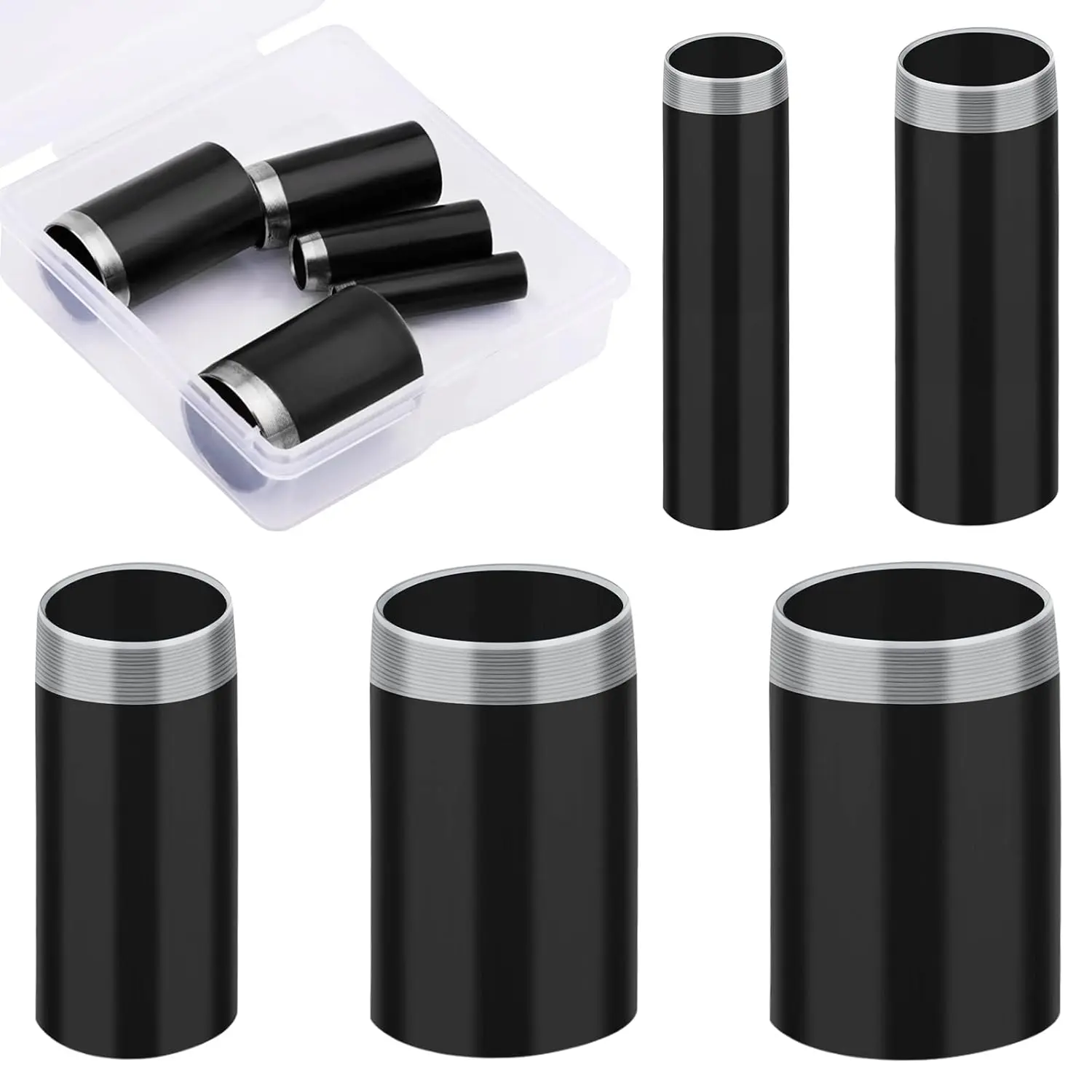 

5 Sizes Leather Hole Punch Set, Hollow Punch Cutter Tool with Storage Case for DIY Craft