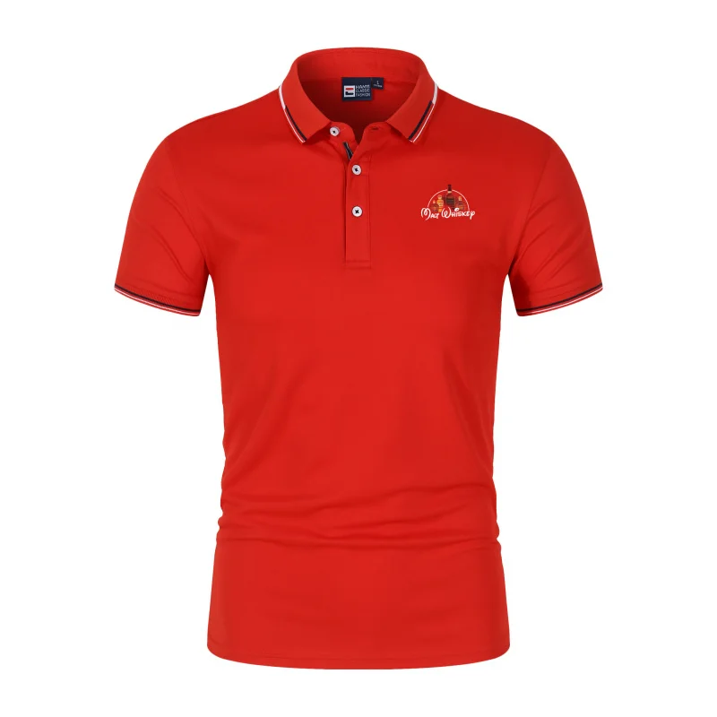 Men'S Funny Malt Whiskey Graphic Polo Shirt Casual Business Fashion Summer 2026 Short Sleeve
