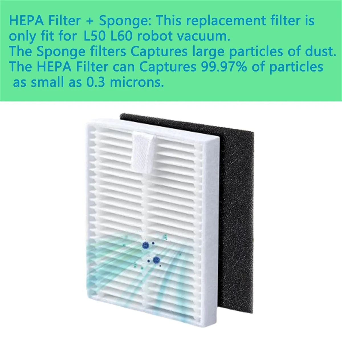 ل Eufy L60 SES L50 SES جهاز آلي لتنظيف الأتربة فرشاة جانبية رئيسية فلتر Hepa استبدال أجزاء Accessories_ABGP