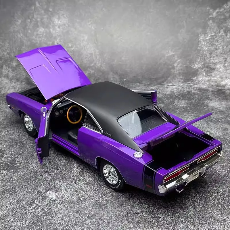 1/18 Maisto Car Model Dodge Challenger R/T Racing Car Model Ornament Collection Alloy Display Custom Boy Birthday Toy Gift - Image 5